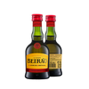 Two bottles of Licor Beiráo on a white background