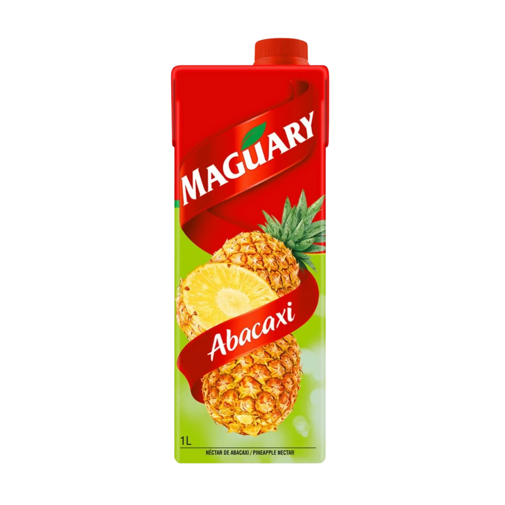 Maguary Abacaxi pineapple juice carton on a white background