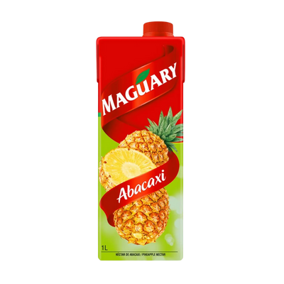 Maguary Abacaxi pineapple juice carton on a white background