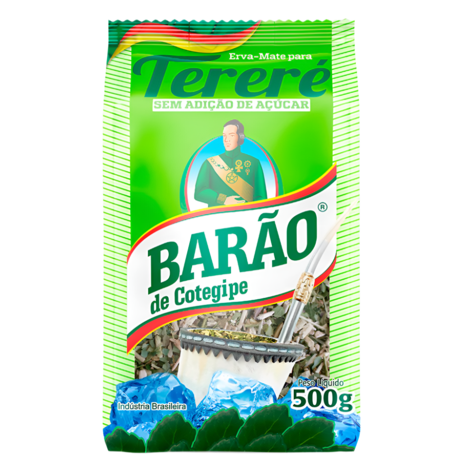 Packaged product of Barão de Cotegipe Tereré on a white background
