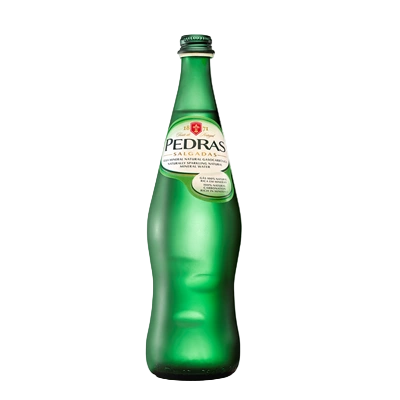 Mineral Sparkling Water Glass Bottle - 1L