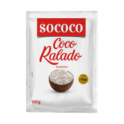 Sococo Coco Ralado packaging with a coconut on a white background