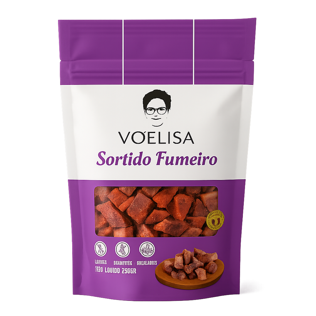 VOELISA Sortido Fumeiro package with purple and white design