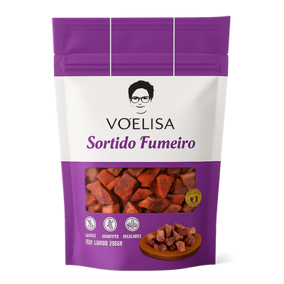VOELISA Sortido Fumeiro package with purple and white design