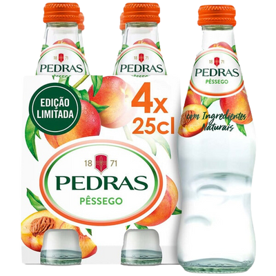 Pedras Salgadas Pêssego Água Mineral c/ Gás - 250ml
