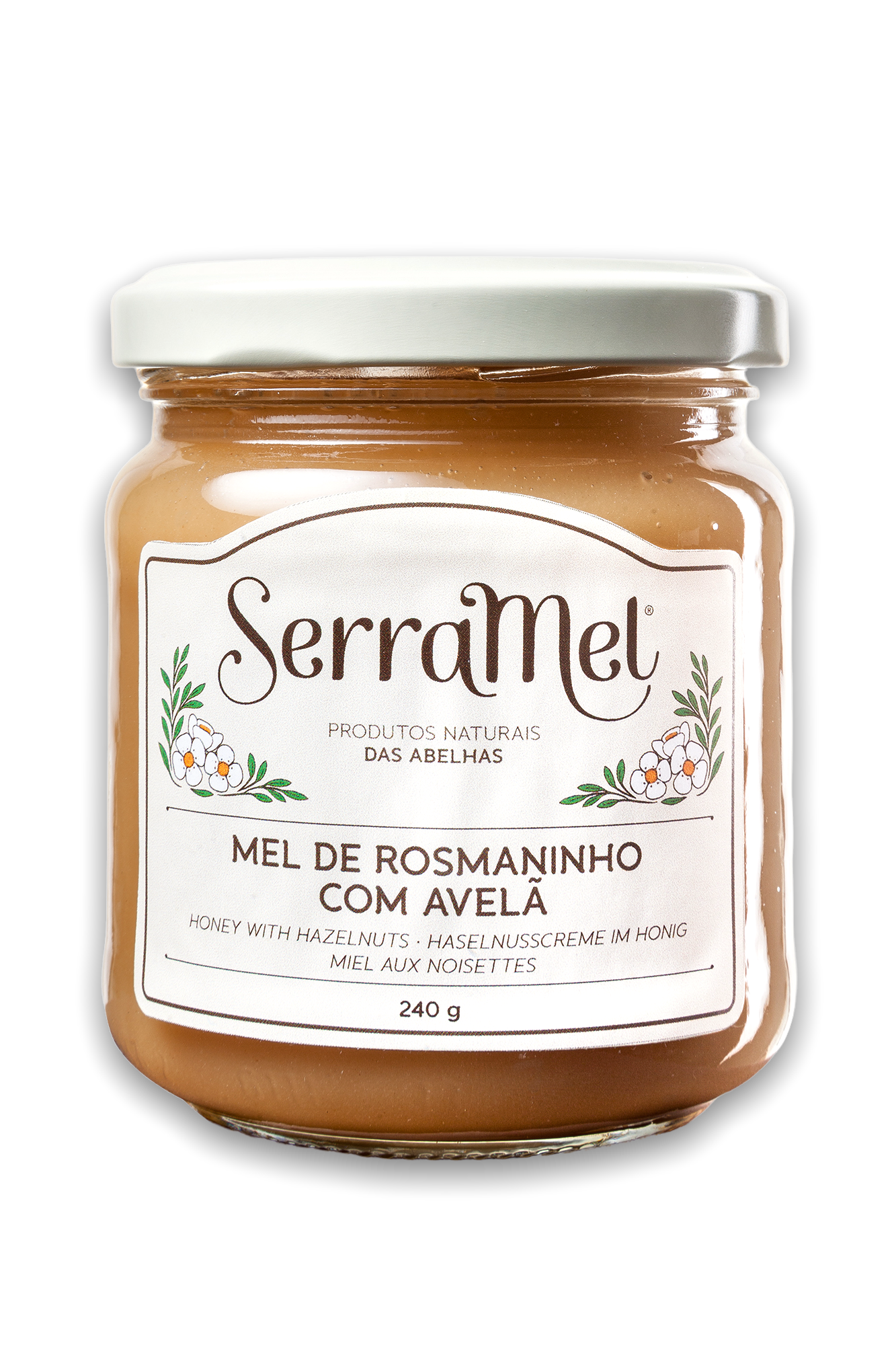 Rosemary Honey with Hazelnuts - 240g