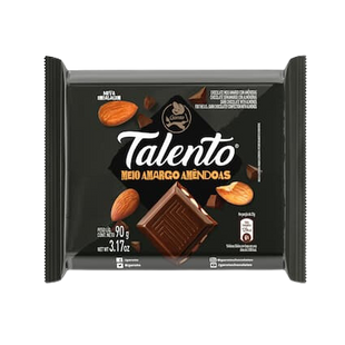 Chocolate Talento Meio Amargo Amêndoas