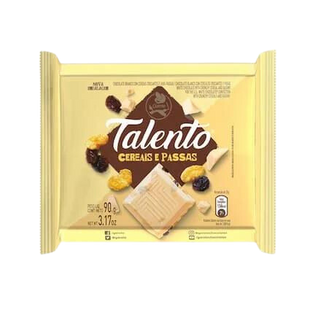 Schokolade Talento Branco c/ Cereais e Passas