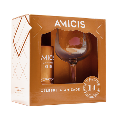 Amicis Smooth & Dry Gin c/ Copo Oferta - 700ml