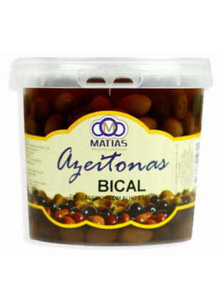 Homemade Bical Olives with Garlic and Laurel - 500g