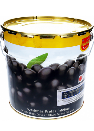 Ganze schwarze Oliven, oxidiert - 5kg
