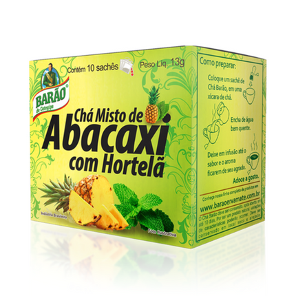 Chá de Abacaxi e Hortelã