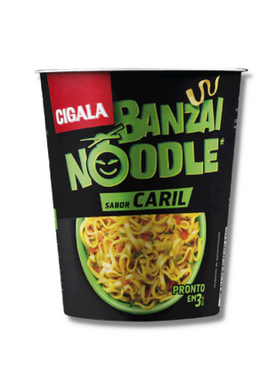 Banzai Noodle Sabor Caril - 67g