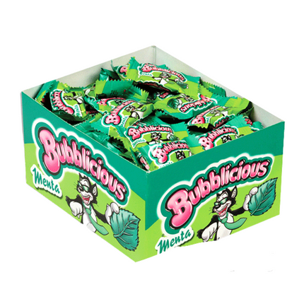 Pastilha Elástica Bubblicious Menta - Caixa 420g