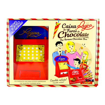 Caixa Regina de Furos de Chocolate Mini - 513g