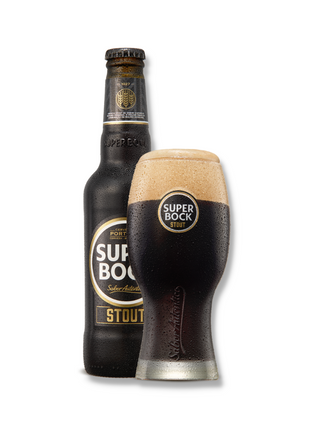 Super Bock Stout Black Beer - 330ml x 6 Units.