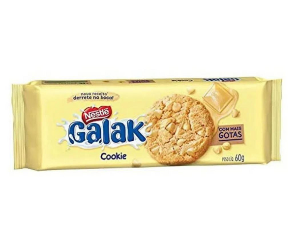 Cookies Galak Chocolate Branco - Nestlé • 60 G – Made in Market