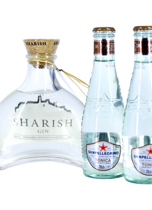 Gin Sharish Original – 500 ml mit 2x Águas Tónicas San Pellegrino