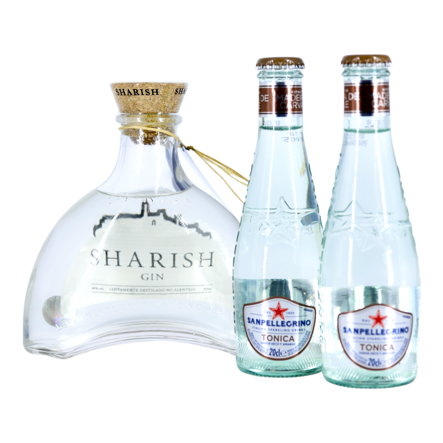 Sharish Original Gin – 500 ml mit 2x San Pellegrino Tonic Waters