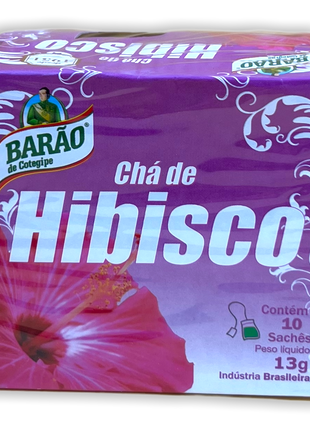 Chá Hibisco 10 SQ (Teebeutel) - Barão 130G