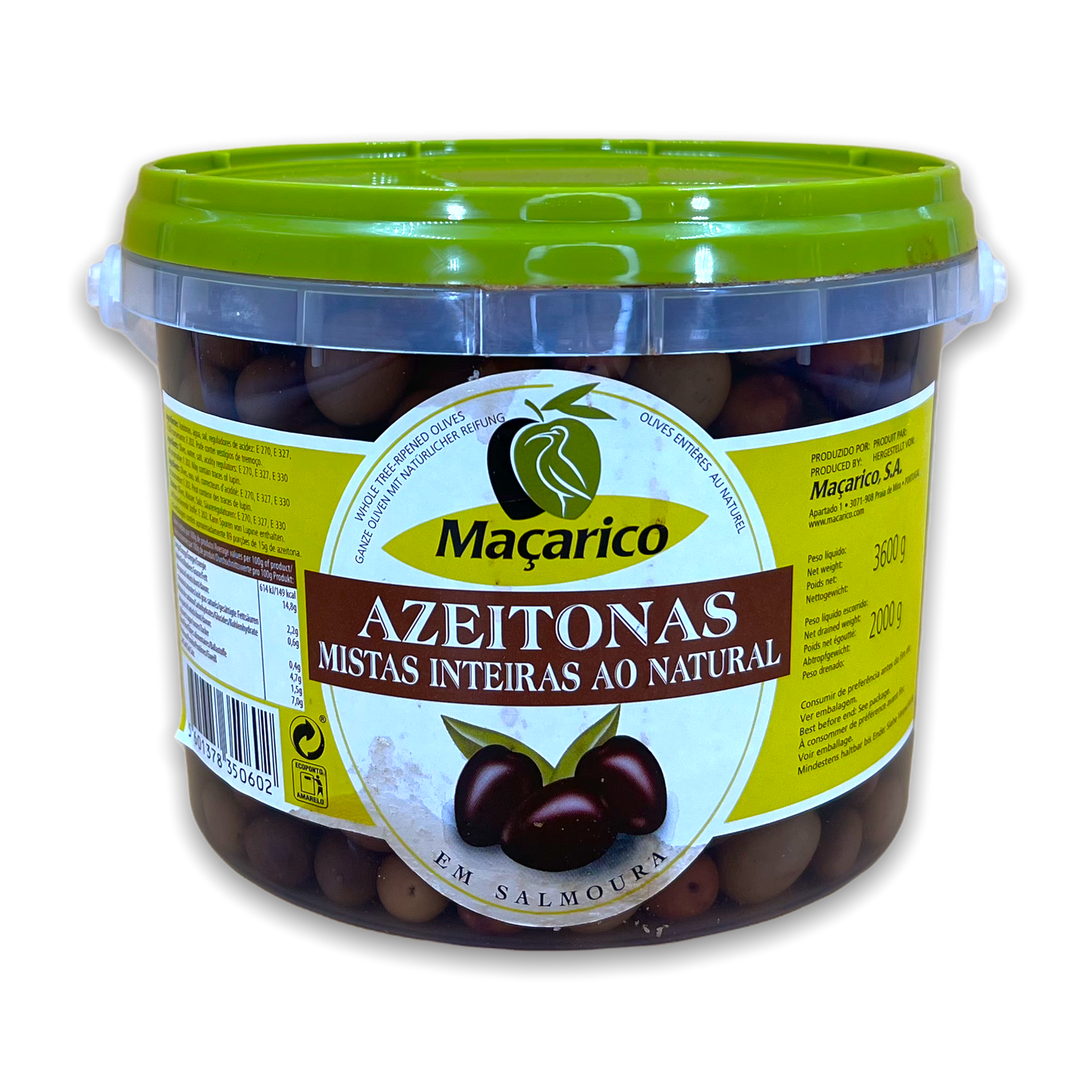 Bucket of Natural Mixed Olives - 2kg