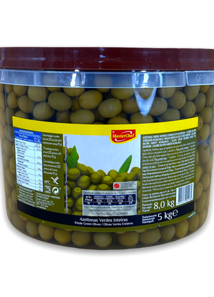 In Salzlake eingelegte grüne Oliven 261/290 – 5 kg