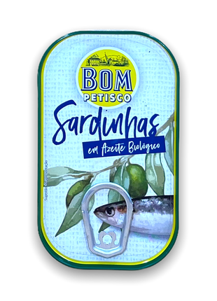 Ganze Sardinen in Bio-Olivenöl – 120 g