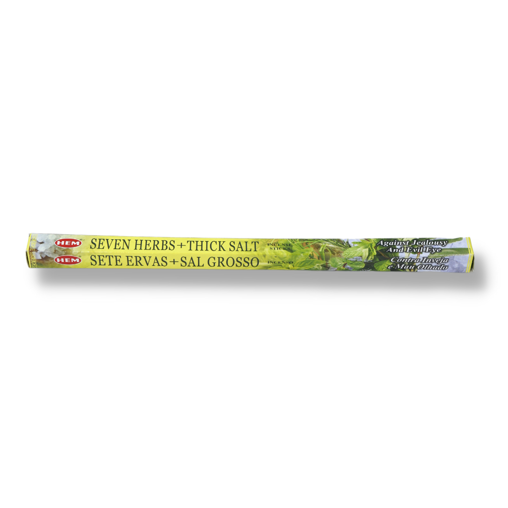 Weihrauch aus sieben Kräutern und grobem Salz