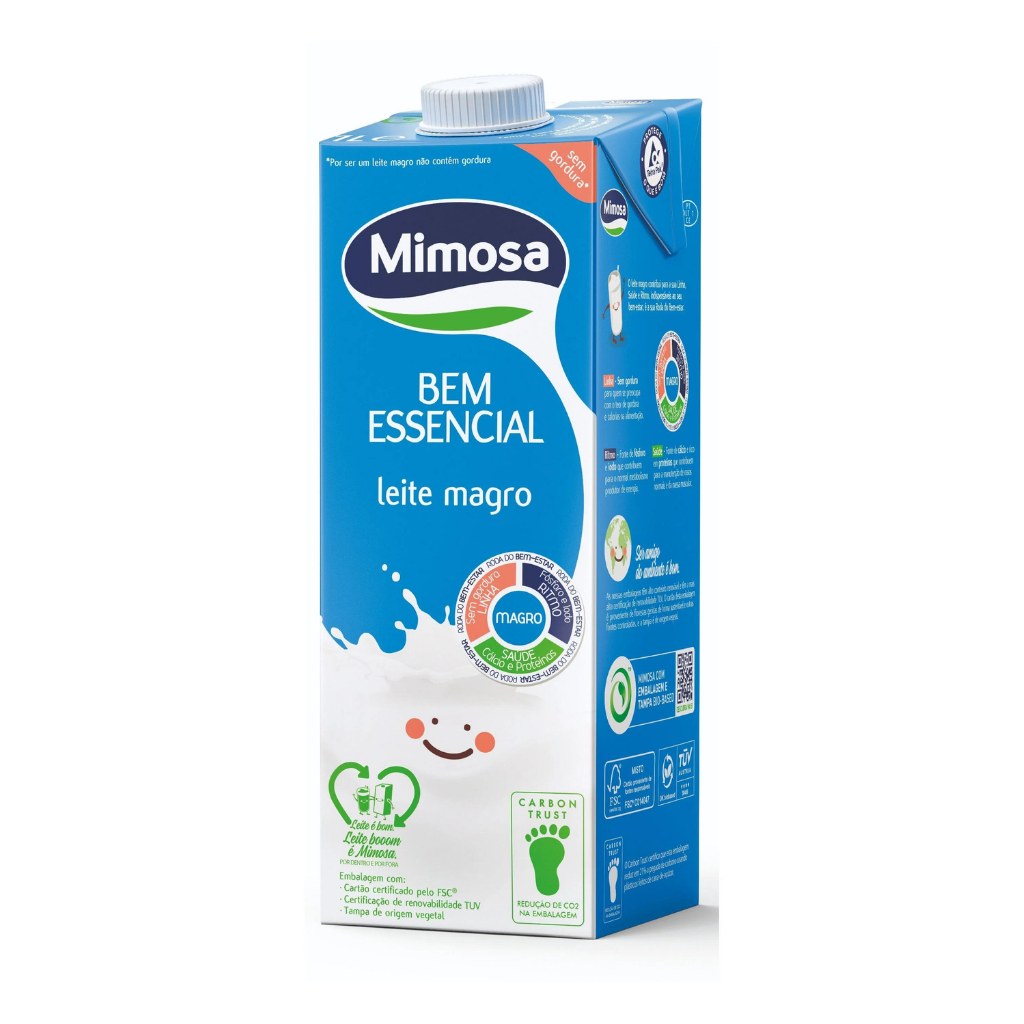 Leite Magro Mimosa UHT - 1L