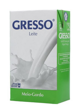 Leite Meio Gordo Gresso UHT - 1L