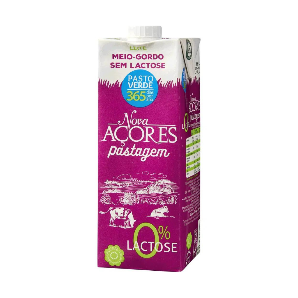 Nova Açores UHT Lactose-free Semi-Skimmed Pasture Milk - 1L