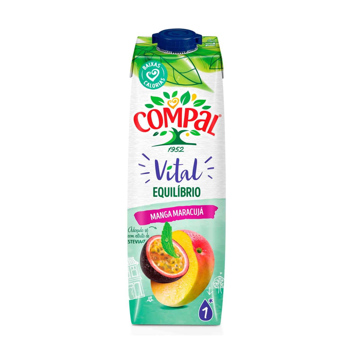 Compal Vital Manga e Maracujá - 1L