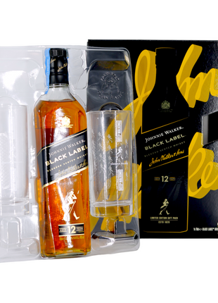 Black Label Whisky 12 Jahre + Geschenkglas – 700 ml