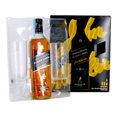 Black Label Whiskey 12 Years + Gift Glass - 700ml