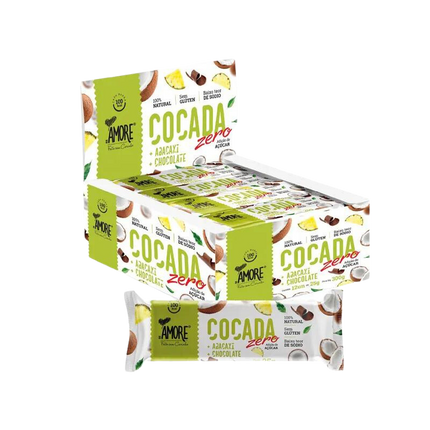 Cocada com Abacaxi e Chocolate Zero