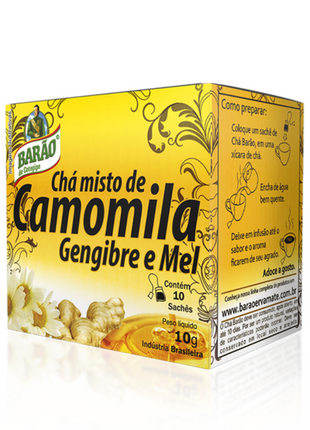 Chá de Camomila, Gengibre e Mel