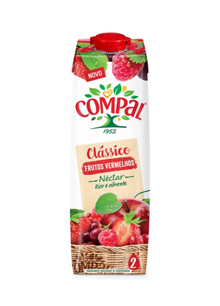 Compal Frutos Vermelhos Néctar Clássico - 1L