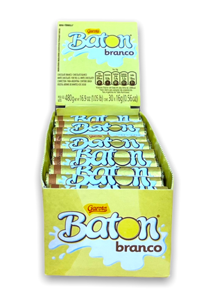 Garoto Baton Branco Chocolate - 480g